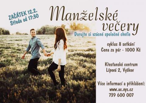 Manželské večery 2020 Plakátek Manželské večery 2020
